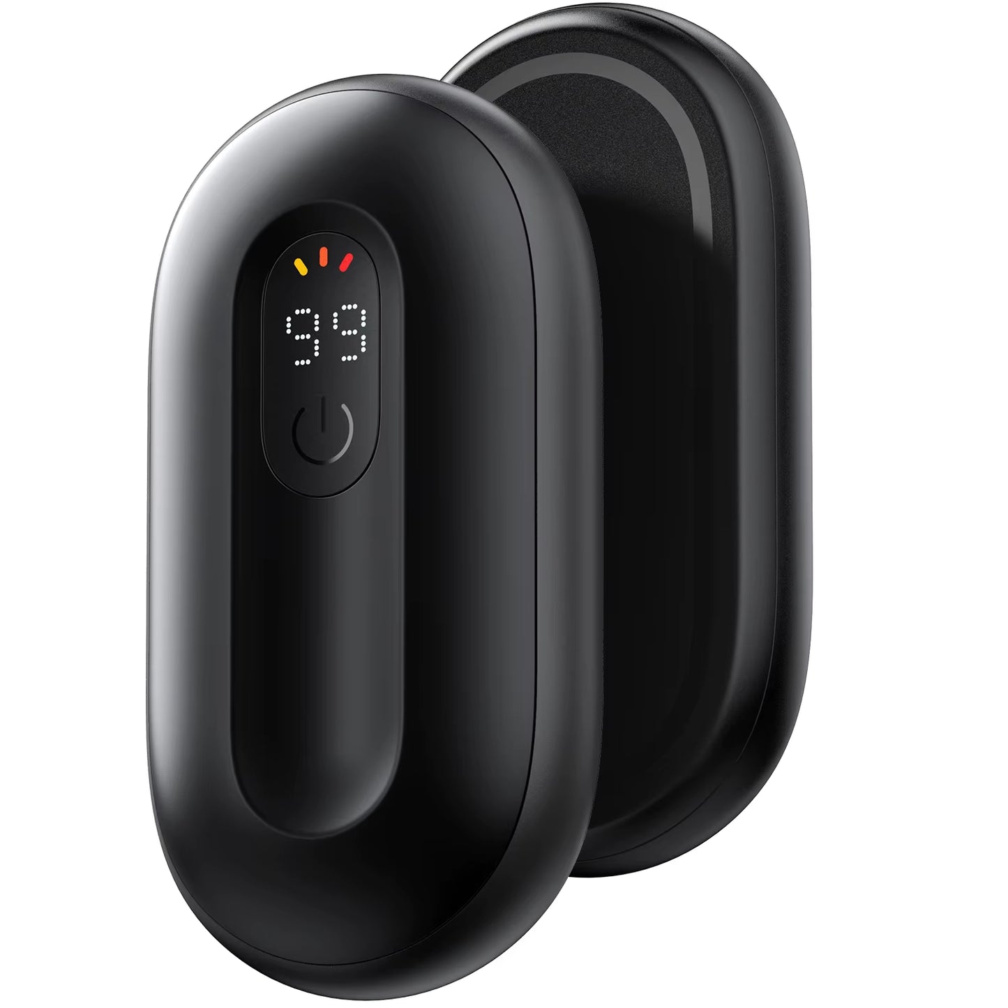 Rechargeable 2-Pack Magnetic Electric Hand Warmers with Digital Display - Portable 2-in-1 Pocket Warmers