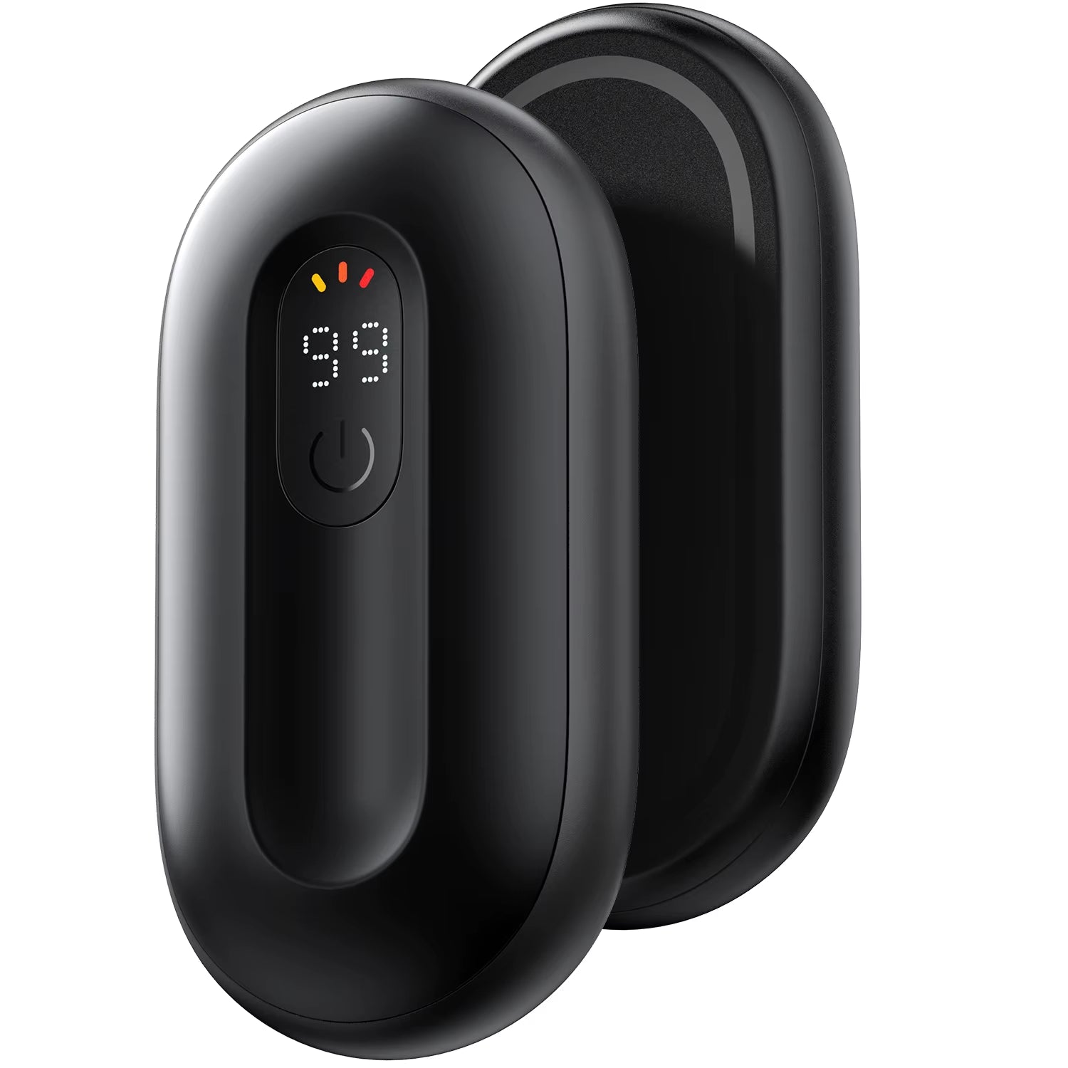 Rechargeable 2-Pack Magnetic Electric Hand Warmers with Digital Display - Portable 2-in-1 Pocket Warmers